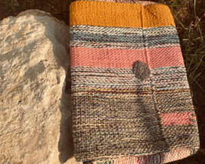 Orange Palm Pouch